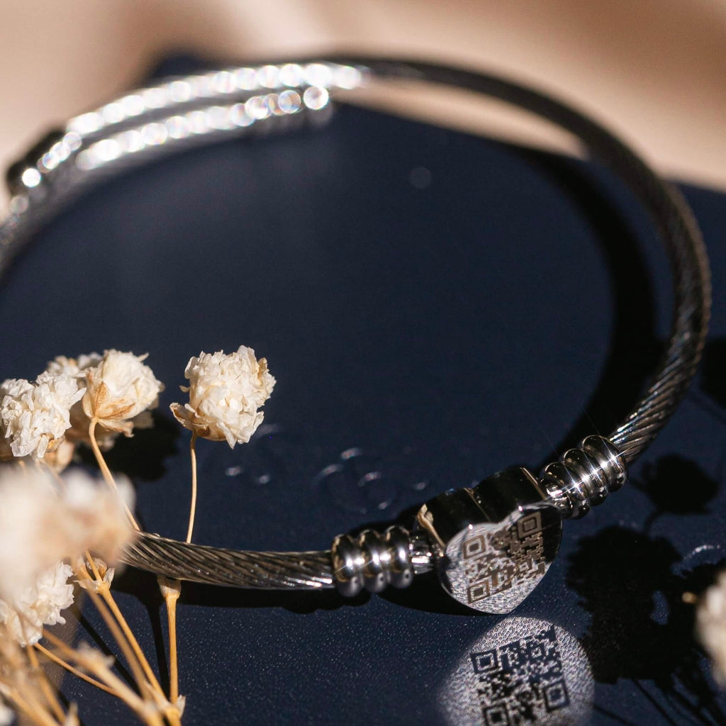 Real Preserved Classic Red  Rose Love Box with Scannable QR Love Code