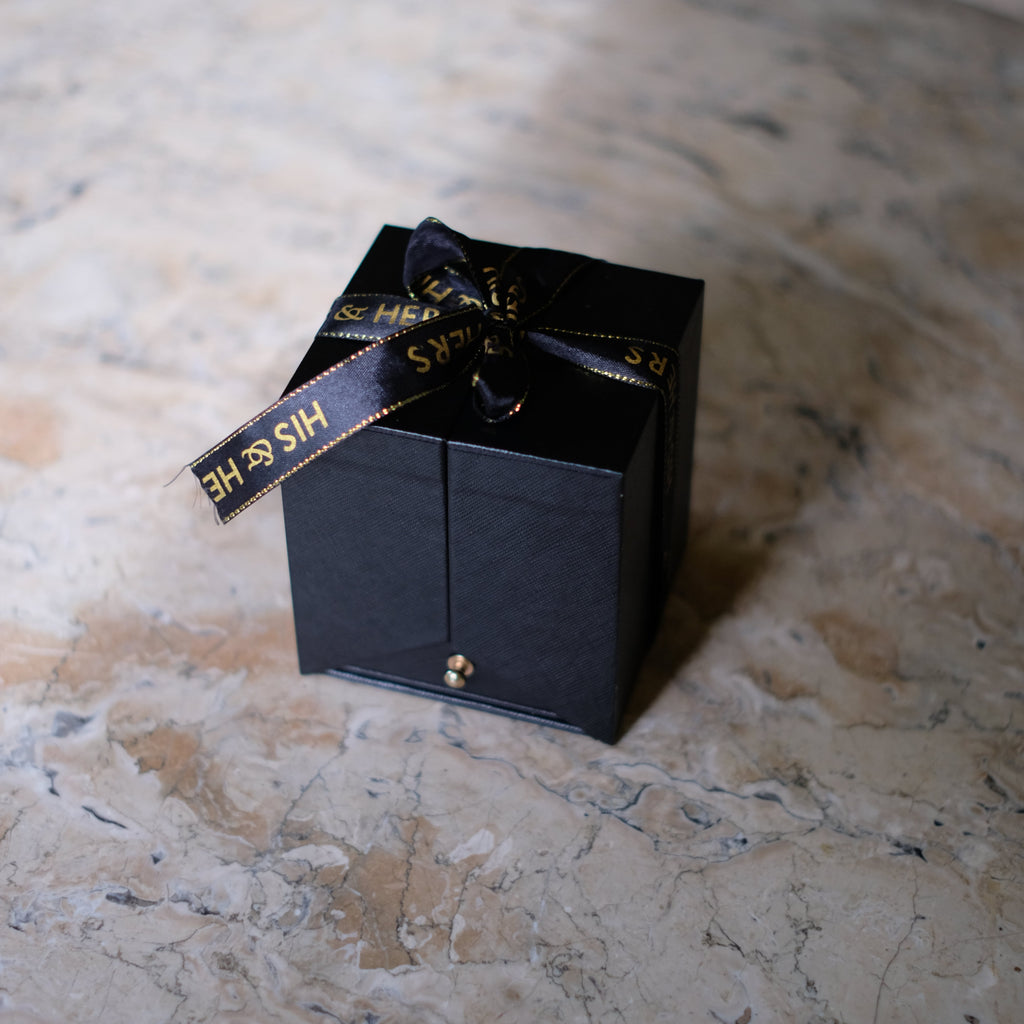 Real Preserved Rose Love Box with 2 pcs "Always" Love Reminder Bracelet (Rose lasts up to 5 years)