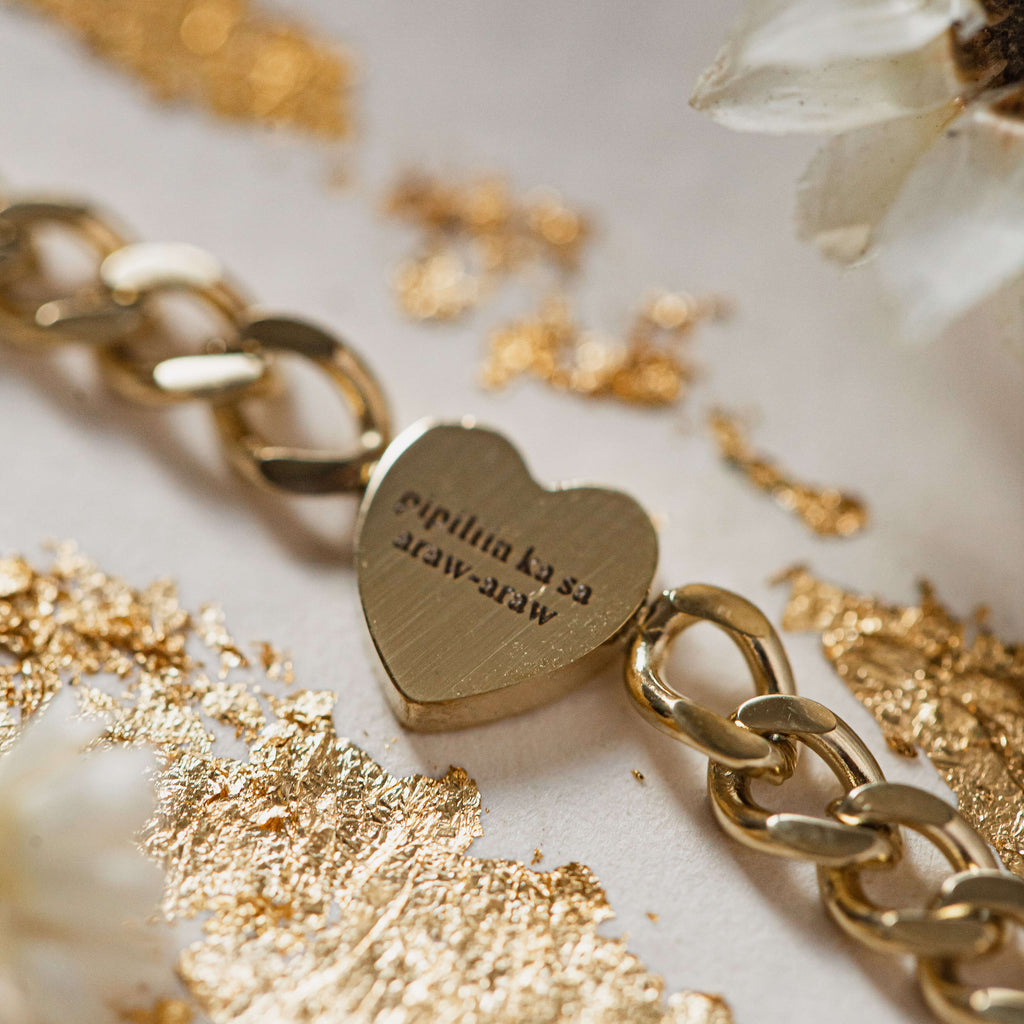 Love Reminder (Gold) - High-grade Stainless Steel Chain Bracelet