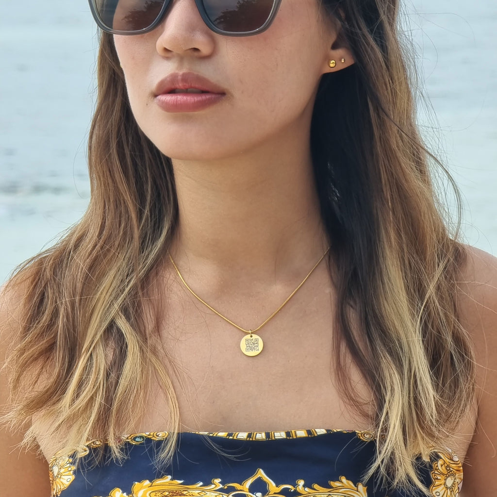 REAL Preserved Rose Love Box with QR Love Code Necklace (Rose lasts up to 5 years)