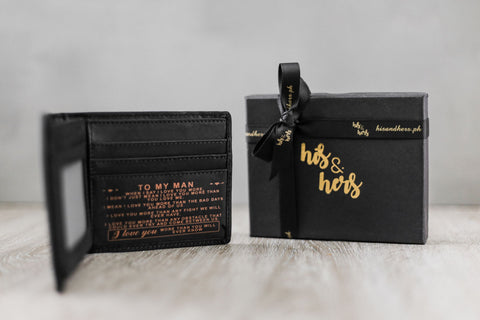 TO MY MAN Genuine Leather Bi-Fold Wallet